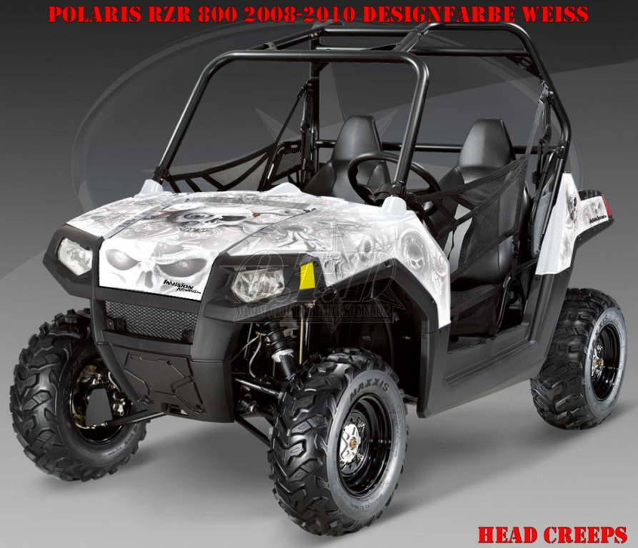 Head Creeps Weiß für Polaris RZR 800/800 S - 2006-2010